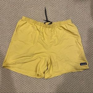 Yellow Patagonia Baggies Shorts